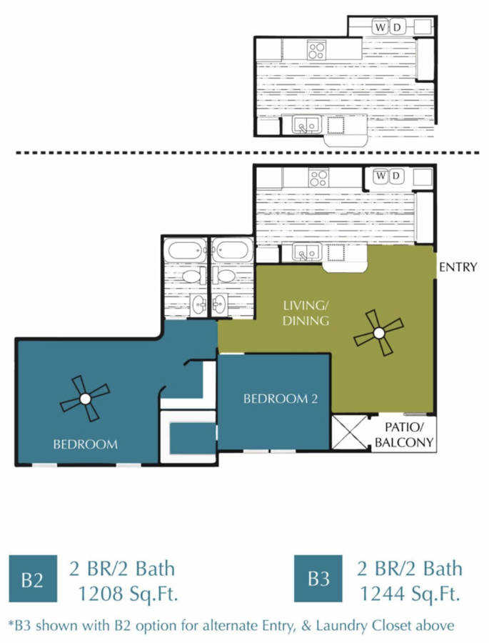 Tuscany 1 bedroom 1 bath apartment 786 sqft at Marcella at Gateway